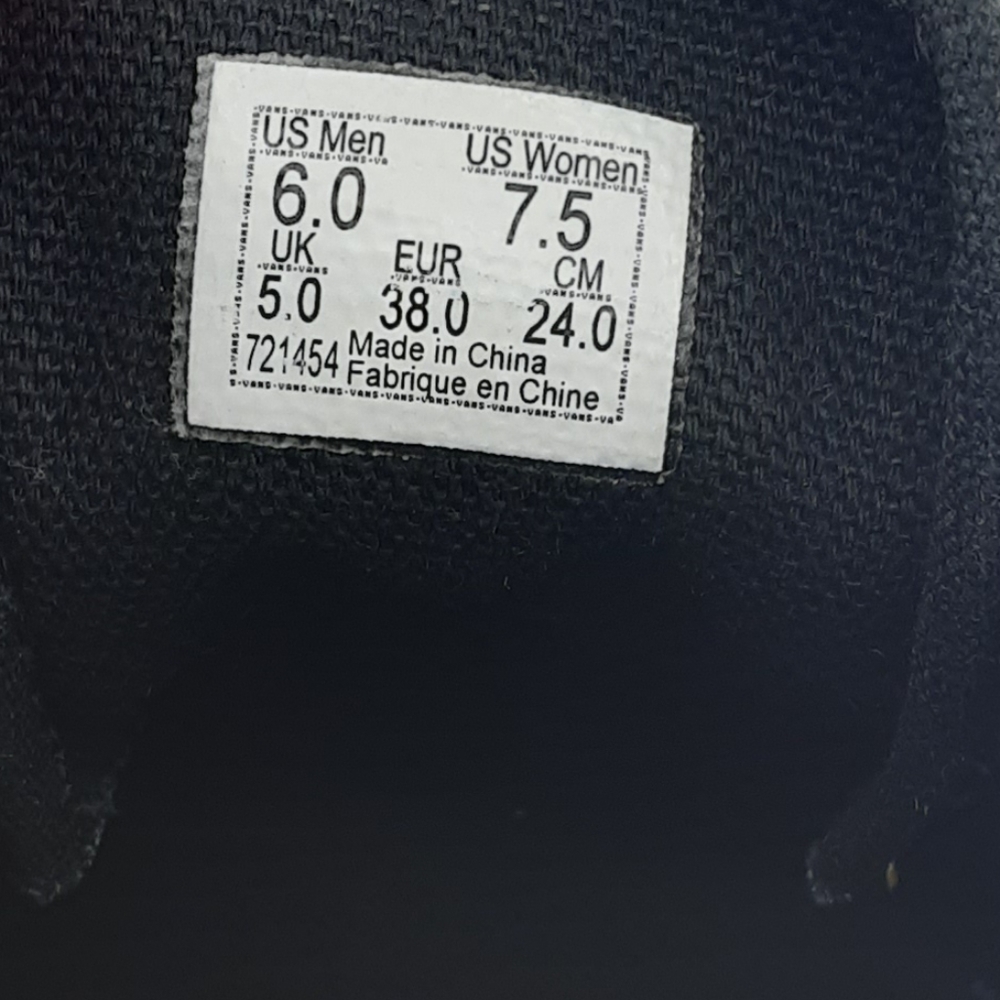 Vans Unisex Tartan Plaid Print Lace Up Skateboard Sneaker. - Picture 10 of 13